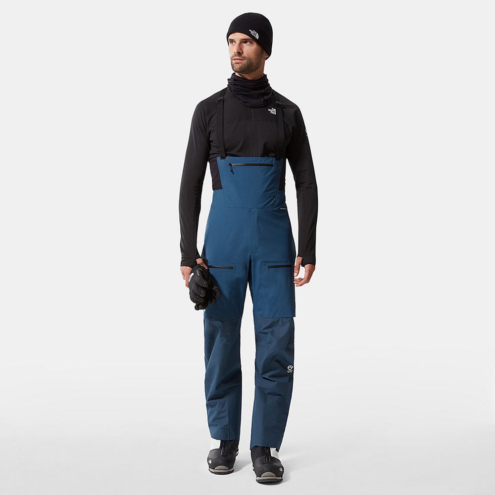 The North Face Pants Mens Australia - The North Face Summit Futurelight™ Bib Blue Mountaineering (CP